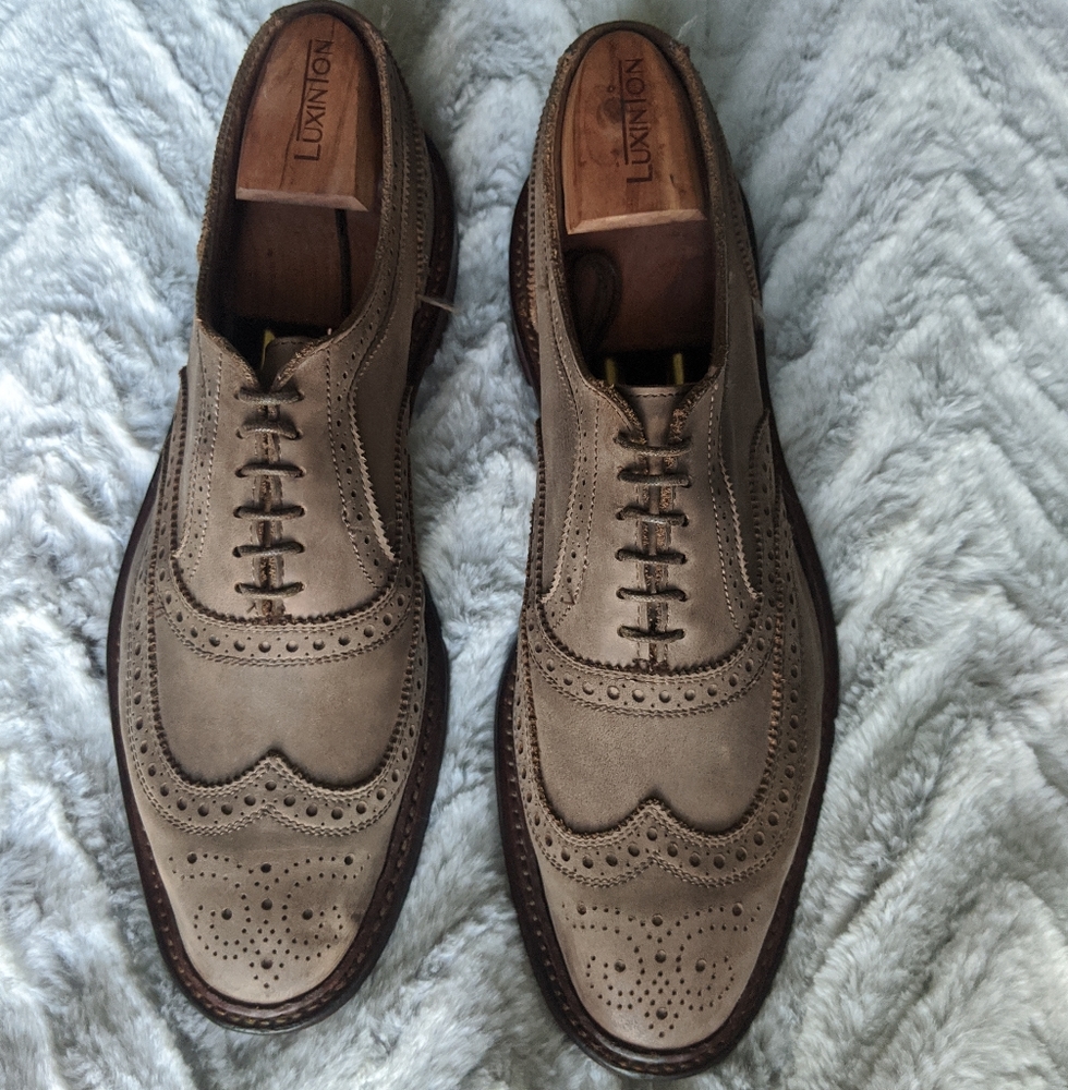 Allen Edmonds Neumok Suede Wingtips Size 11.5